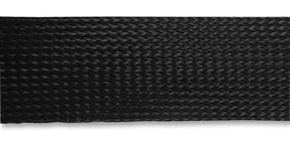 PRO POWER Expandable Braided Sleeving, Polyester, Black, 30mm x 25m