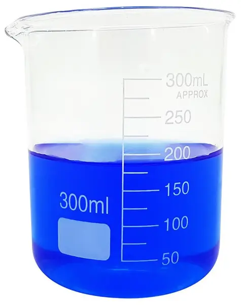 SHESTO Borosilicate Glass Ultrasonic Measuring Beaker, 300ml