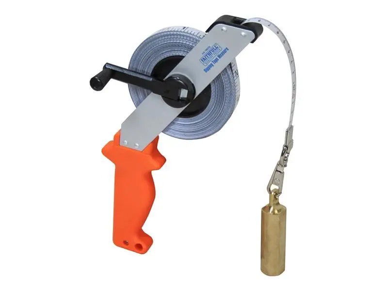 Faithfull Μεζούρα Βύθισης 30m/100ft με Βάρος Χαλκού