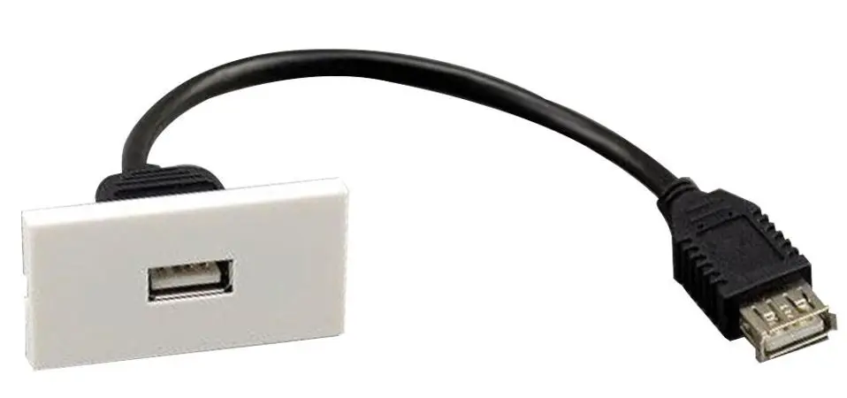 PRO SIGNAL - USB 2.0 A插座牆板模組 50x25mm