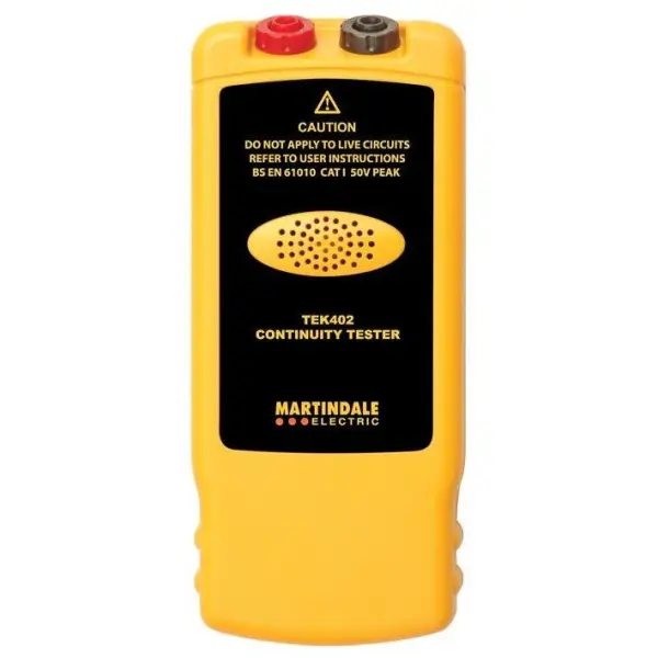 Martindale TEK402 Continuity Tester with Belt Clip & Leads