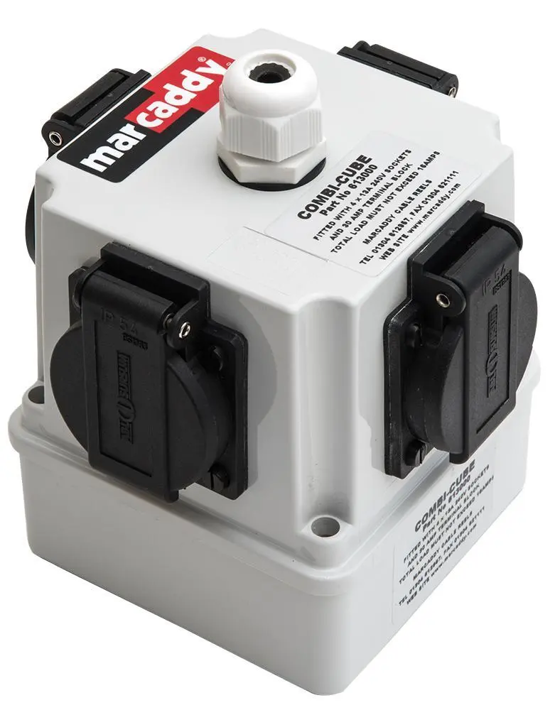 Prise multiple suspendable MARCADDY, 4 prises UK 13A, IP54