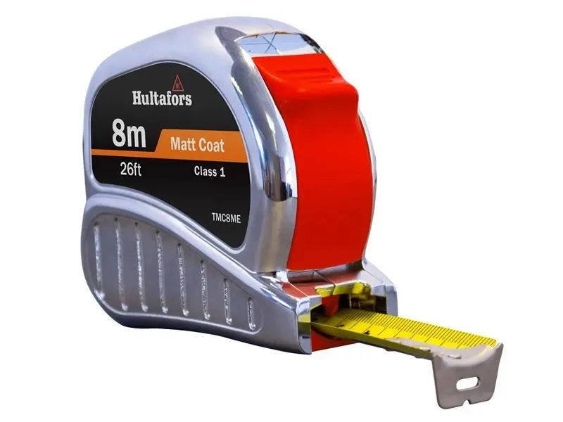 Hultafors TM8ME 크롬 트리-매틱 포켓 줄자 8m/26ft
