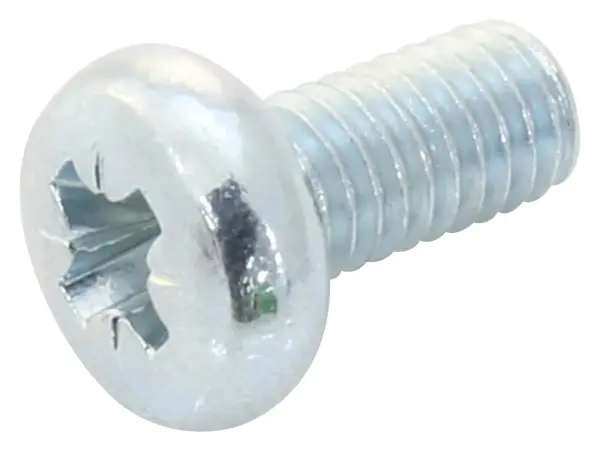 TR FASTENINGS Steel Pan Head Pozidriv Machine Screws - M3 x 6mm