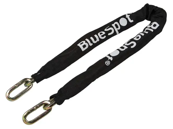 BlueSpot Square Link Chain, 3ft x 8mm, Steel with Nylon Sheath