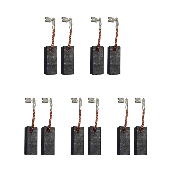 5 Conjuntos de 2 Escovas de Carbono para Makita CB350 - 6.5 x 11 x 25.4mm