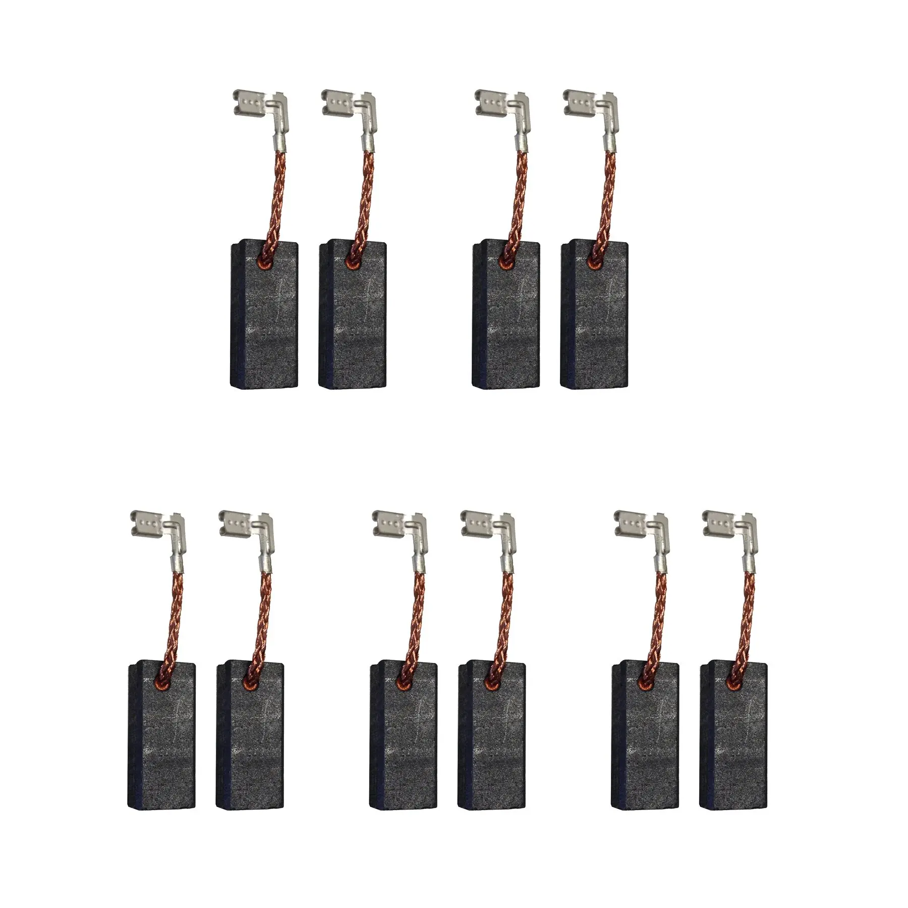 5 Juegos de 2 Escobillas de Carbono para Makita CB350 - 6.5 x 11 x 25.4mm