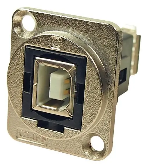 Connecteur USB 2.0 B vers A pour panneau CLIFF, montage vertical avec cadre XLR