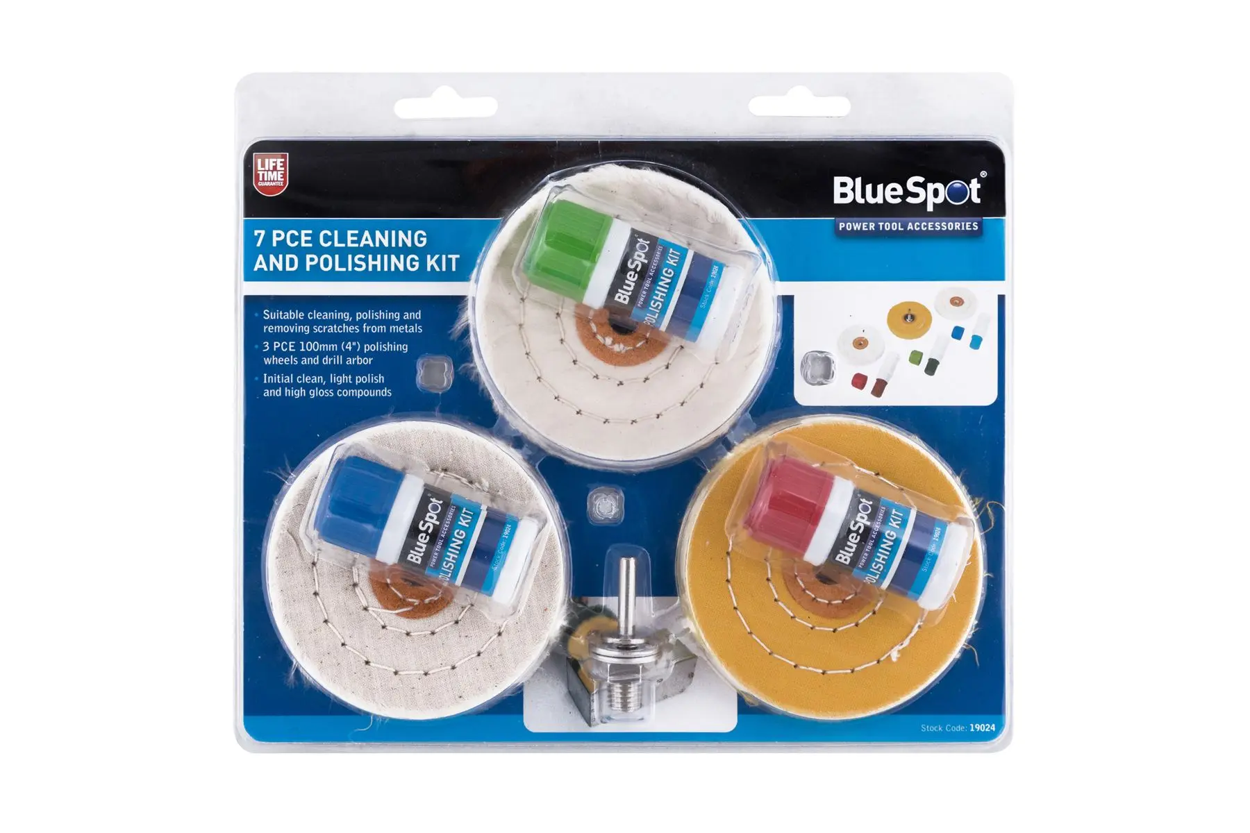 Blue Spot Tools - 7-teiliges Reinigungs- und Polierset