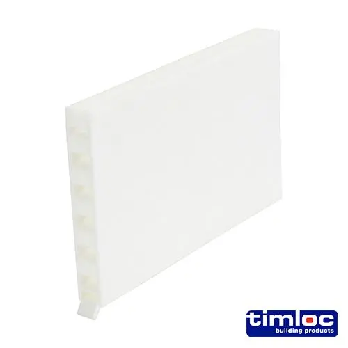 Timco - Timloc Hohlwand-Entlüftungsgitter - Weiß - 1143WH (65 x 10 x 100 mm - 5