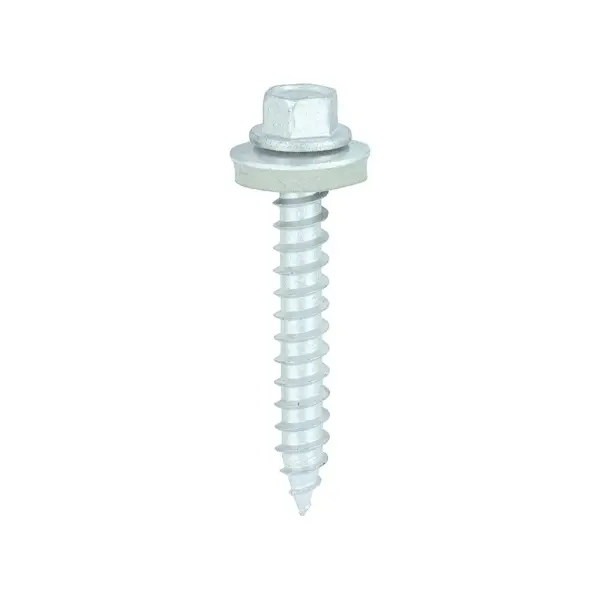 Timco Hex Washer Screws for Thin Metal to Timber, 6.3x45mm, 100pc