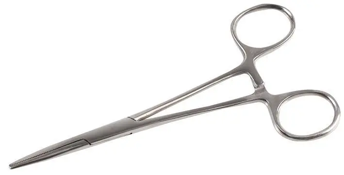 Duratool 150mm Straight Nose Forceps with Serrated Jaws