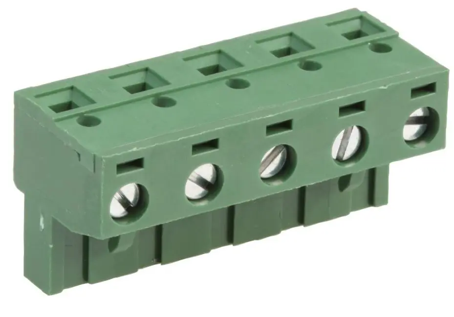 Multicomp Pro 5-Way Pluggable Terminal Block, 15A, 7.62mm