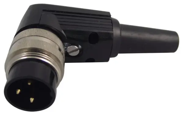 LUMBERG Spinotto DIN Angolato a 3 Poli, Contatti Argentati