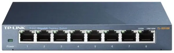 TP-Link - Lasca Líonra Deasc 8-Port Gigeabit (TL-SG108)