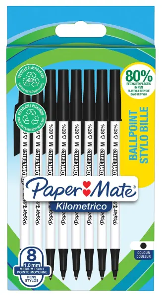 Paper Mate Kilometrico Ballpoint Pens - Black