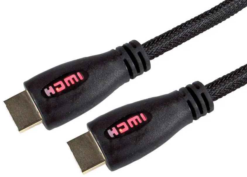 PRO SIGNAL Cable HDMI de Alta Velocidad con LED Rojo, 2m