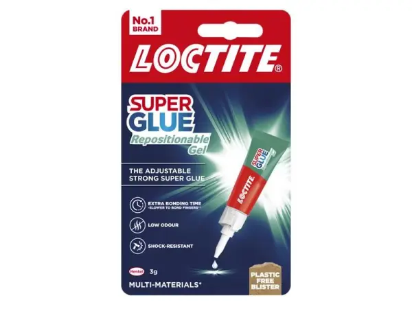 Loctite リポジショナブルジェル接着剤 3g マルチマテリアル対応