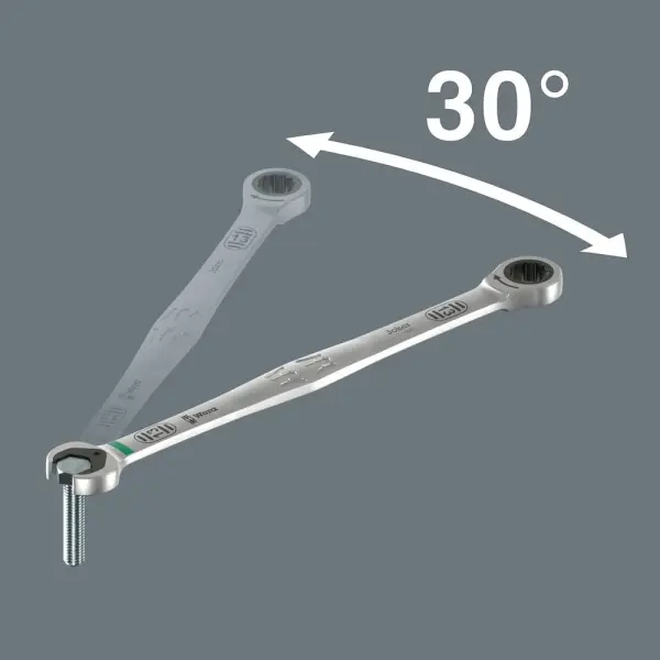 Clé à douille mobile longue Wera 6007 Joker SB pour ESPACES RESTREINTS, 10mm