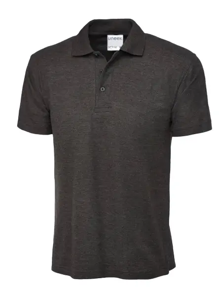 Uneek Unisex Ultra Cotton Polo Shirt - Charcoal - 3XL
