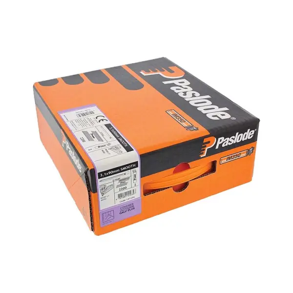 Timco - Clous en bande compatibles Paslode - Galvanisés +, 3.1 x 90/2CFC