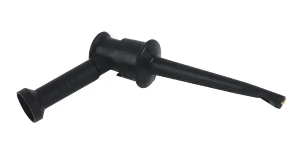 Pomona Minigrabber Test Clip with Banana Jack, Black
