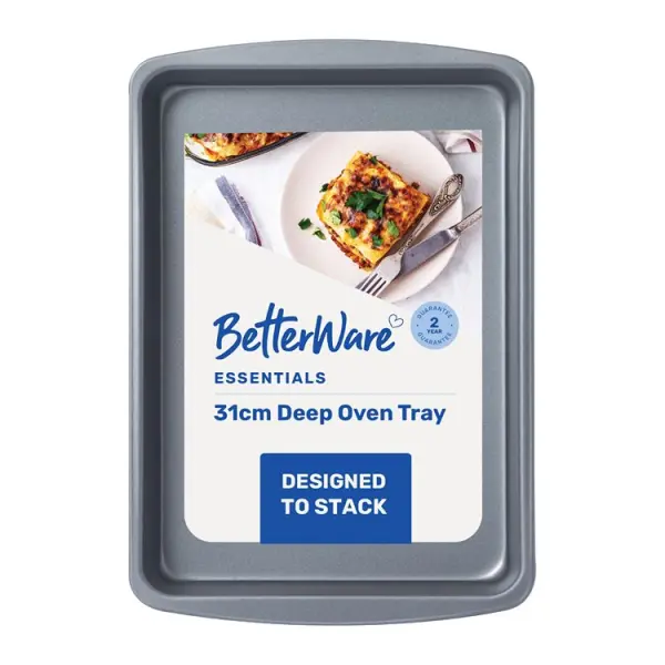 Betterware Essentials Deep Oven Tray, 31cm