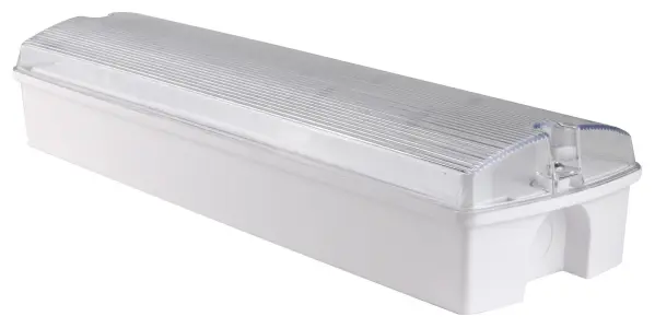 Bright Source LED Emergency Bulkhead Light, 300lm, 6500K, IP65, White
