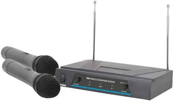 QTX SOUND - Dual-Kanal VHF Handheld-Funksprechsystem (173,8 MHz + 174,8 MHz)