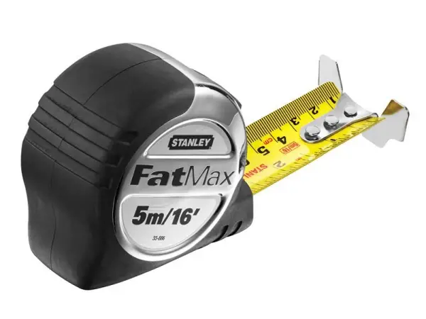 STANLEY FatMax Pro Pocket Tape Measure 5m/16ft, Acier Mylar, 32mm Large