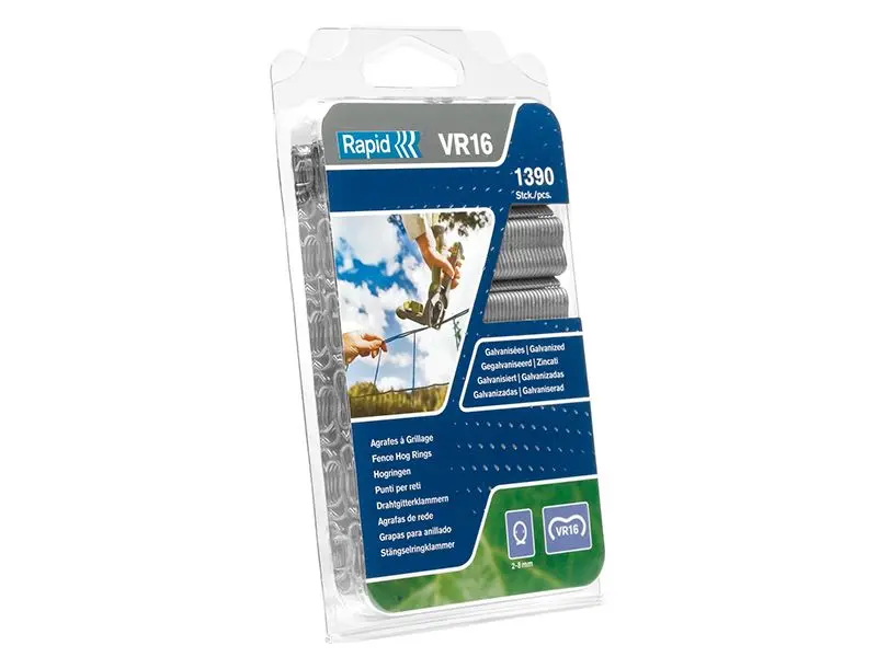 Rapid VR22 pozinkované ocelové sponky pro ploty, zelené (balení 215 ks)