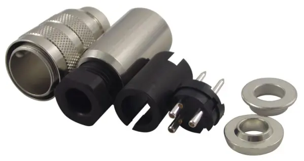 BINDER Conector Eléctrico de 3 Vías IP67, 250V/7A