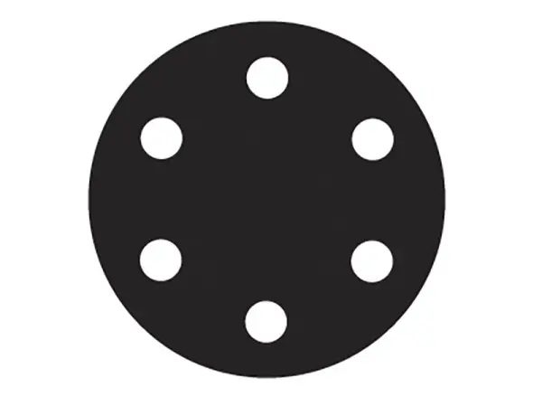 Flexovit 150毫米背粘砂光盘 中粗度80G（6片装）