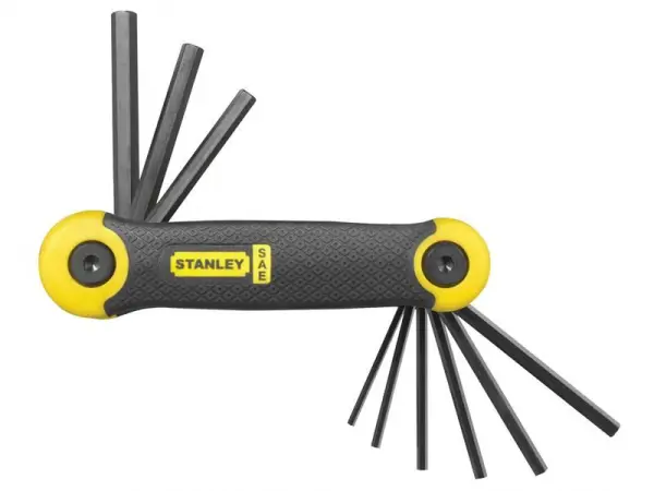 STANLEY Imperial Folding Hex Key Set, 9-Piece (5/64 - 1/4in)