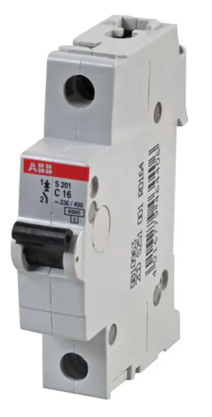 ABB 16A SP Type C MCB, Single Pole, 277V