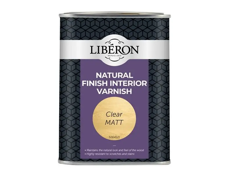 Liberon Interior Varnish, Clear Matt, 1 Litre