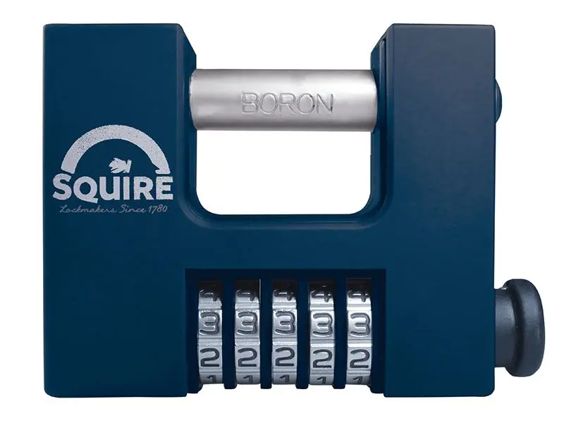 Squire CBW85 Hi-Security Shutter Combination Padlock, 83mm