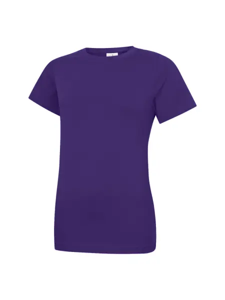Uneek Clothing - T-shirt col rond unisexe, 100% coton, violet, XS