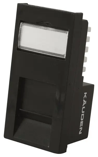 KAUDEN Cat6 RJ45 Euro Data Module - Black