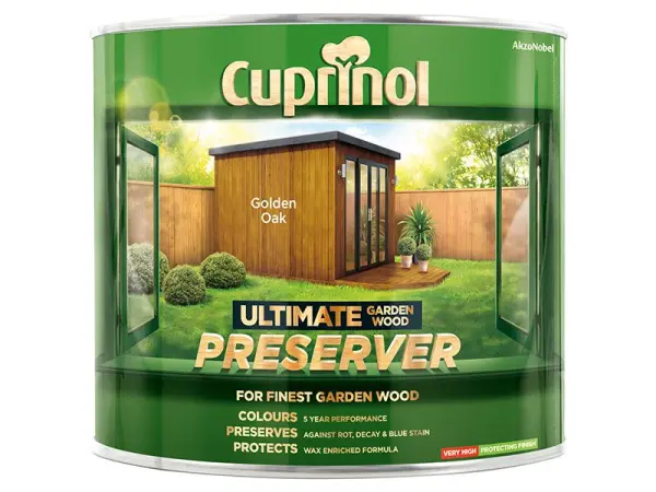Cuprinol Ultimate Garden Wood Preserver - Golden Oak, 1L