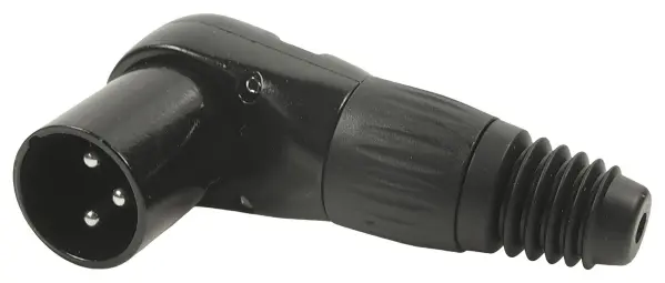 CLIFF FC619303 3 Pole Right Angle XLR Plug, 8-Position Adjustable