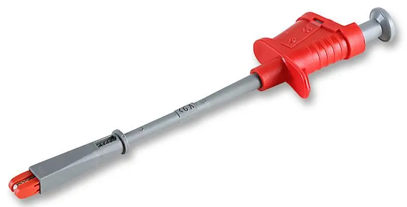 TENMA Pinza Cocodrilo Flexible 6A 4mm, Rojo