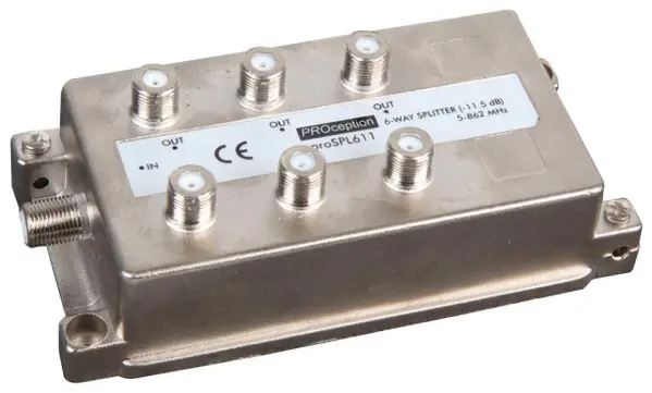 BLAKE UK PROception Divisor/Combinador 6 Vias, 11.5dB Perda