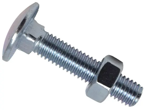 METALMATE® ברגי הקסה עם ראש מרובע ואום ZP M8 x 40 מ״מ - קופסה 50