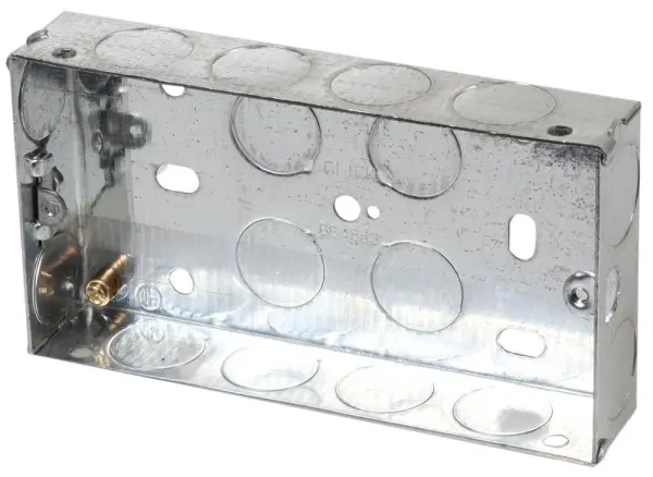 CLICK Stahl-Unterputzdose, 2-fach, 25mm (T)