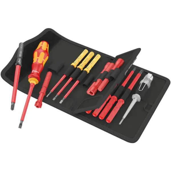 Set universel de tournevis Tool Finder Kraftform Kompakt VDE 18 pièces Wera