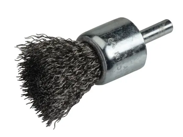 Lessmann 23mm Steel Wire End Brush with 6mm Shank