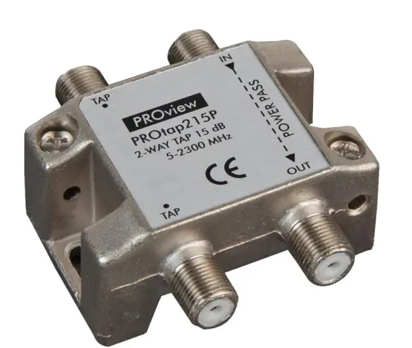 BLAKE UK 2-Weg RF Netwerk Tap, 15dB, PROception Serie