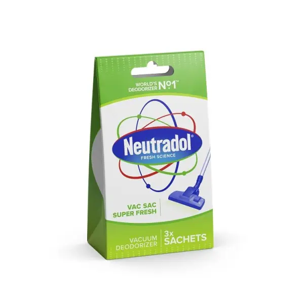 Neutradol Vac Sac Super Fresh Deodoriser Sachets, Pack of 3