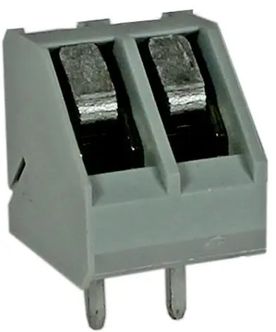 CAMDENBOSS מפצל PCB, פינה 45 מעלות, 2-חיבורים, מרווח 5 מ״מ